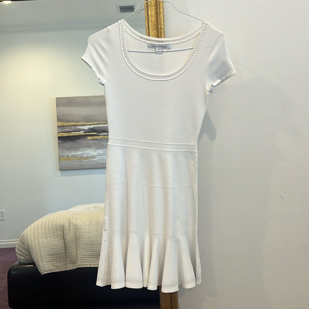 White Diane vonFurstenberg dress